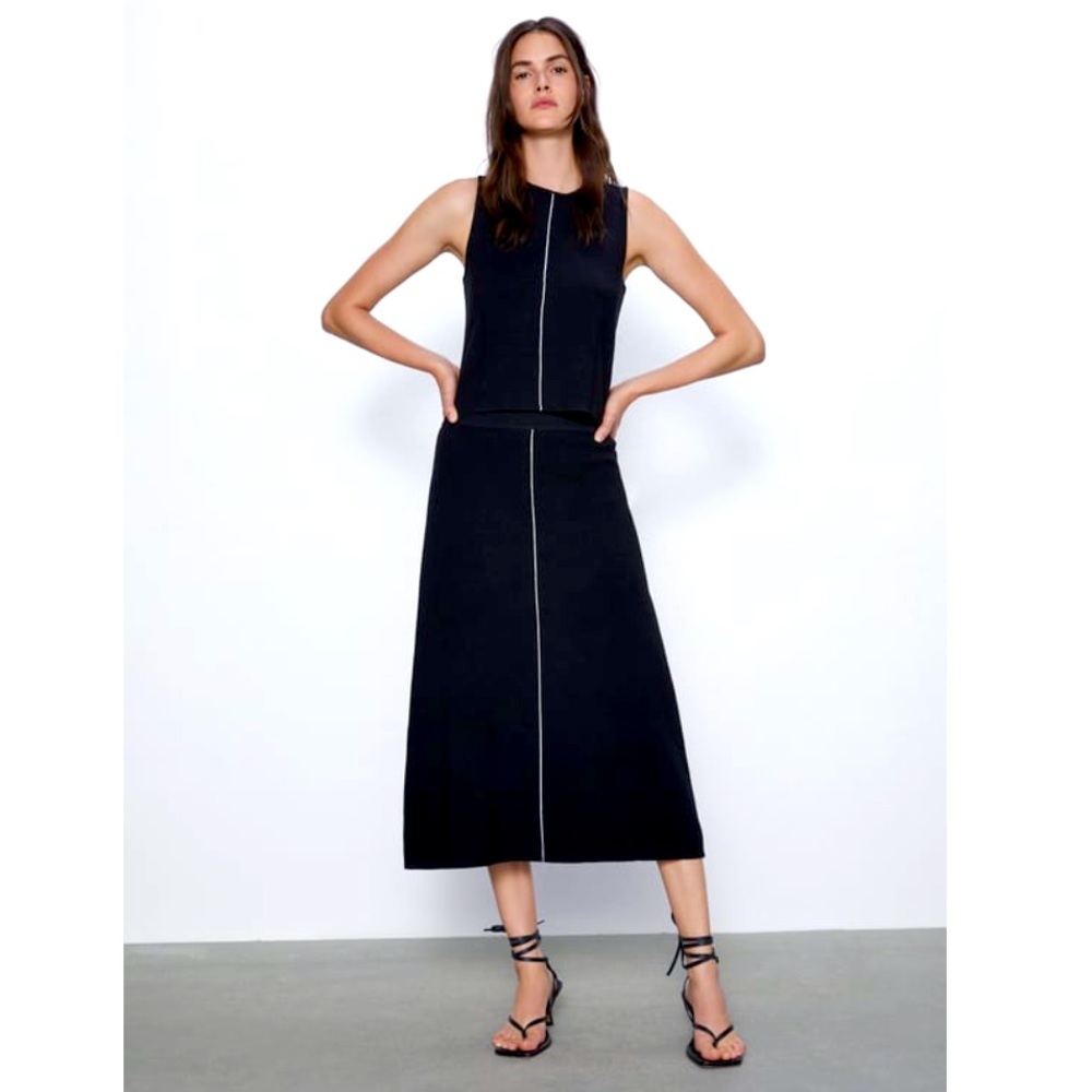 ZARA SWEATER SET - TANK & SKIRT